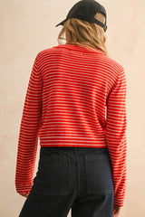 STRIPED SWEATER TOP