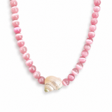 Beachside Shell Beaded Necklace – Bold Statement Strand