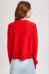 Round Neck Cardi