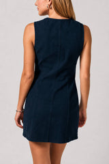 The Betsy Bow Button Down Dress