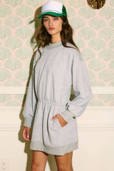 The Reese Long Sleeve Terry Mini Dress
