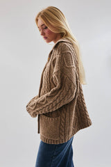 The Greta Oversized Pocket Cardigan