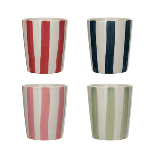 Hand Painted Stoneware Cups