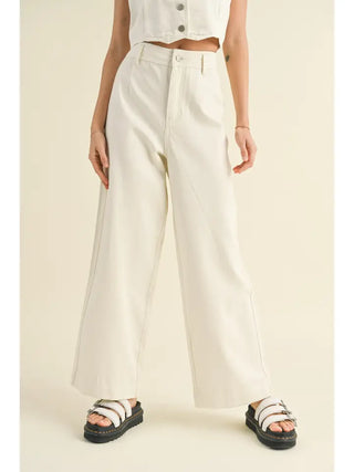 Ecru Crop Pant