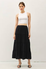 Tiered Maxi Skirt