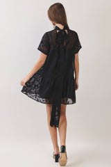 The Margot Floral Tie-Neck Mini Dress