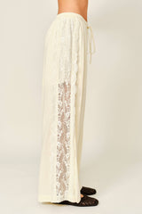 Linen Side Lace Pant