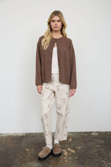 Coffee Run Heathered Cardigan