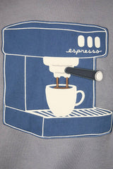 But First Coffee Patchwork Oversized Sweatshirt
