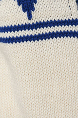 Button Down Snowflake Graphic Sweater Cardigan