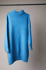 Turtleneck Long Sleeve Sweater Tunic Dress