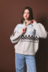 Snowbound Fair Isle Sweater Jacket