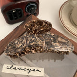 Floral Caramel Polka Dot Claw Clip MK2PPIM6W6HCP18