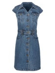 Ruth Denim Front Dress with Flared Sleeve