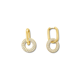 CZ Double Drop Earring