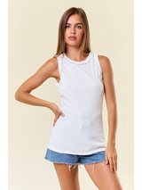 Ruffle Trim Tank