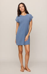 Tate Jersey Denim Mini Dress
