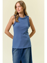 Ruffle Trim Tank