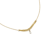 Triple Row Baguette Necklace