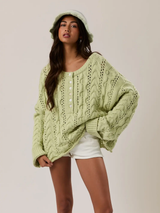 Cable Knit Sweater Top