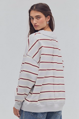 Striped Palm Springs Sweathsirt