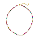 Magenta Beaded Necklace
