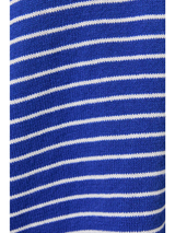 Crew Neck Henley Stripped Sweater