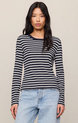 Artlet Stripe Thermal Top