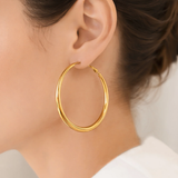 Bright Gold Hoops