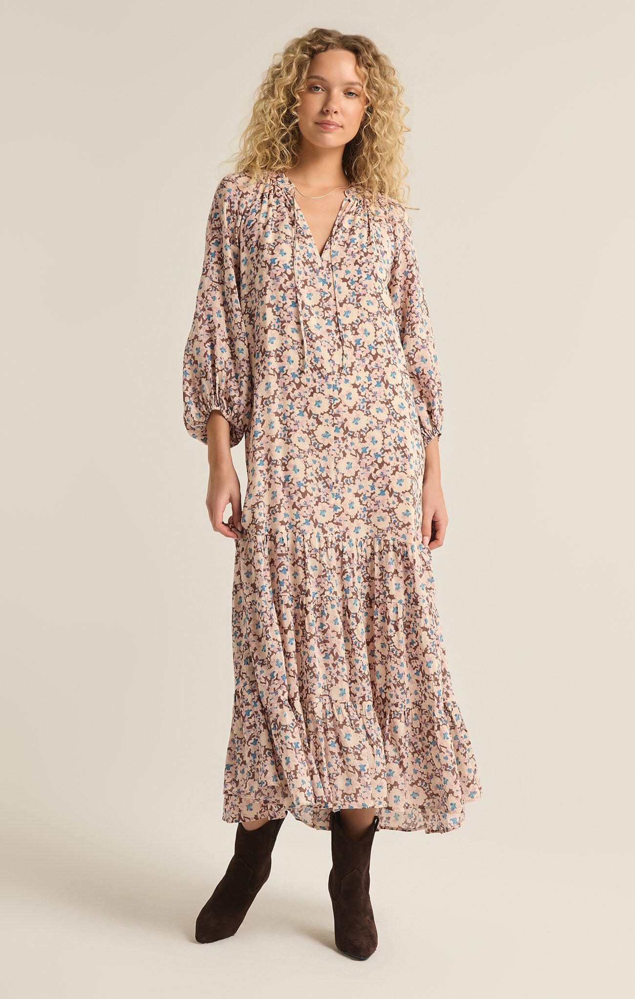 Char La Plaz Floral Midi