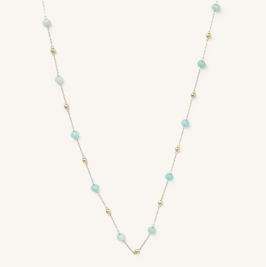 Camille Mint Opal Necklace