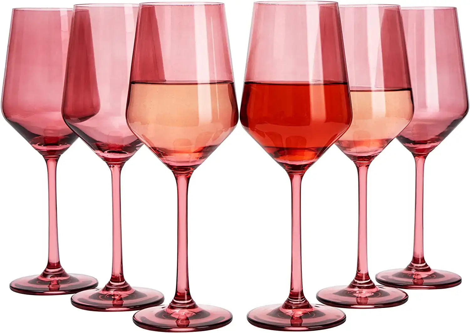 Rose Large Wine Glasses