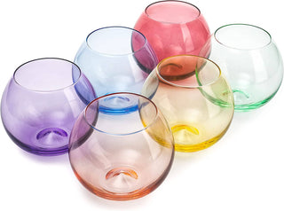 Colored Stemless Wine Glass